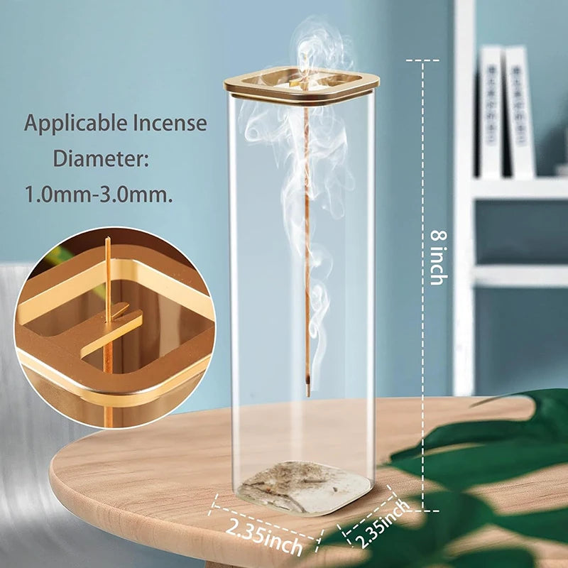 Elegant glass incense holder – minimalist design